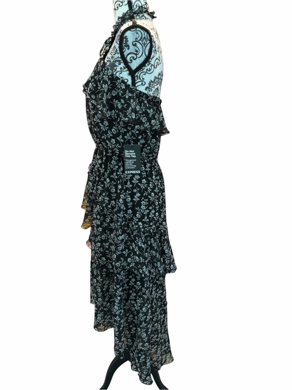 Express Tiered Ruffle Midi Dress - Picture 8 of 11
